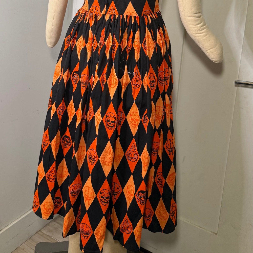 Vixen by Micheline Pitt TRICK R TREAT™ SWEETHEART SWING DRESS HALLOWEEN - Picture 7 of 9
